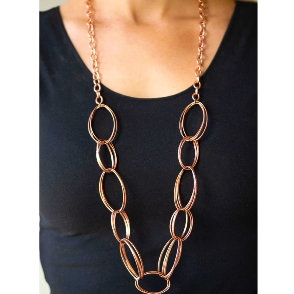 NWT - copper necklace and matching earrings